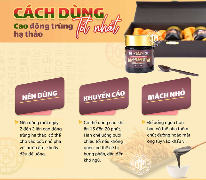 Cách sử dụng cao đông trùng hạ thảo Cách sử dụng cao đông trùng hạ thảo