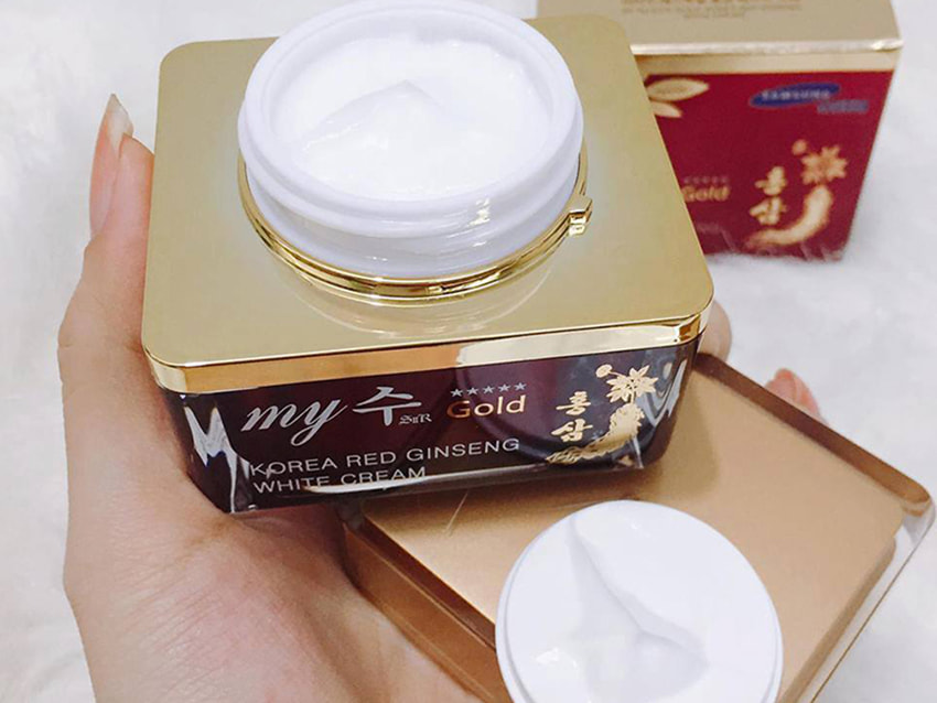 Kem dưỡng trắng da sâm đỏ Hàn Quốc, hồng sâm My Gold Kem dưỡng trắng da sâm đỏ Hàn Quốc, hồng sâm My Gold
