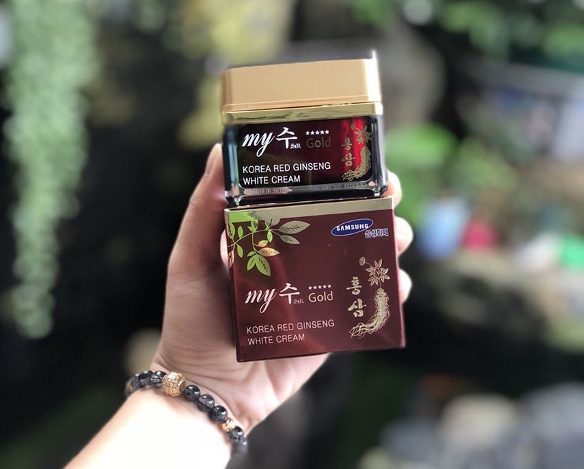 Kem dưỡng trắng da sâm đỏ Hàn Quốc, hồng sâm My Gold Kem dưỡng trắng da sâm đỏ Hàn Quốc, hồng sâm My Gold