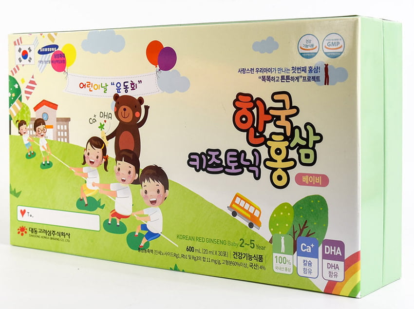 Nước hồng sâm Baby Daedong cho trẻ em 2 - 5 tuổi hộp 30 gói x 20ml Nước hồng sâm Baby Daedong cho trẻ em 2 - 5 tuổi hộp 30 gói x 20ml