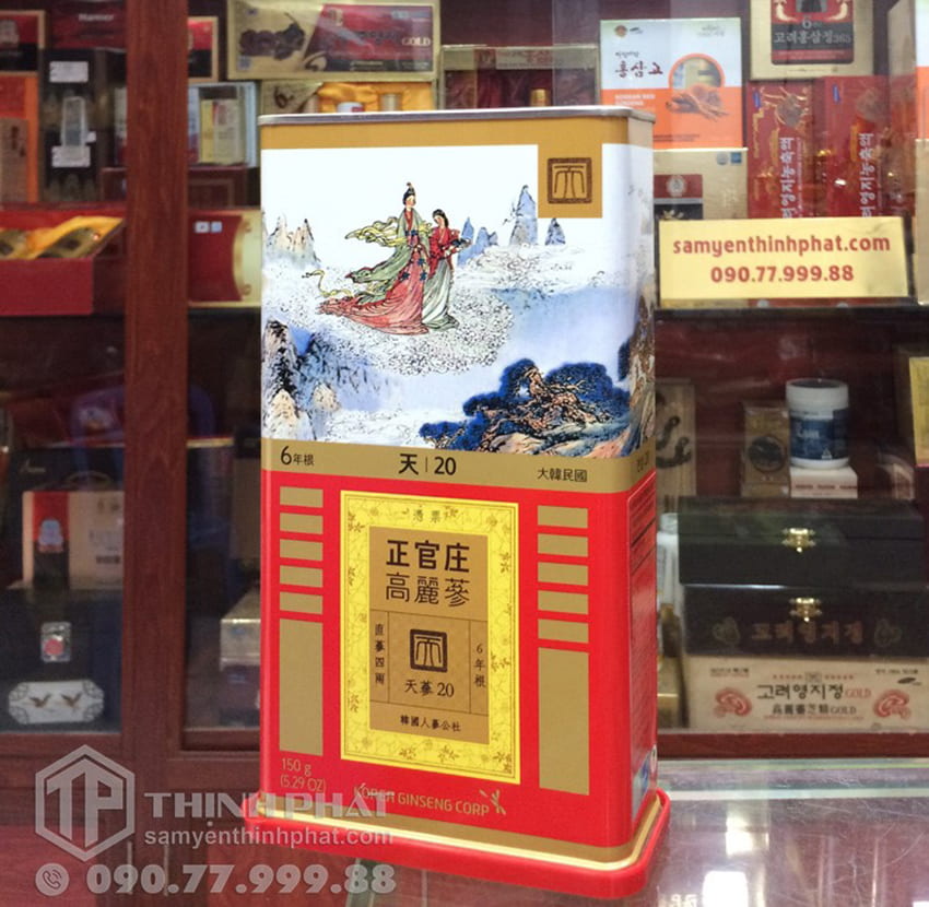 Thiên sâm chính phủ KGC Jung Kwan Jang thượng hạng Heaven 150g 20PCS 7 củ Thiên sâm chính phủ KGC Jung Kwan Jang thượng hạng Heaven 150g 20PCS 7 củ