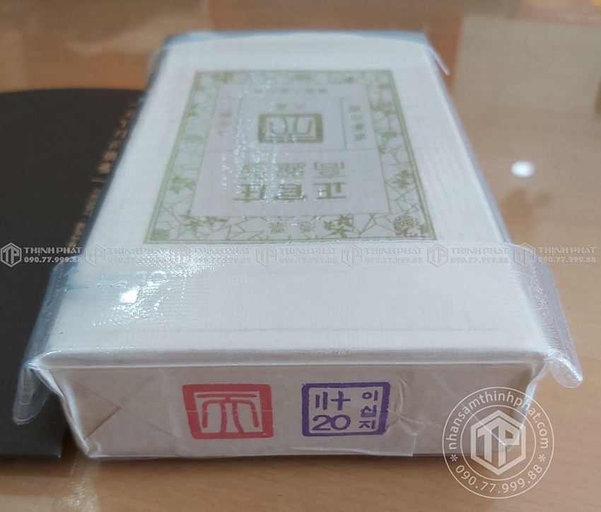 Thiên sâm chính phủ KGC Jung Kwan Jang thượng hạng Heaven 150g 20PCS 7 củ Thiên sâm chính phủ KGC Jung Kwan Jang thượng hạng Heaven 150g 20PCS 7 củ